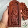 Tao Rayo Madera de Azufaifo Ficha Talla en Madera Instrumento Relieve Orden Imperial Dios de la Riqueza Wu Zhao Gongming Ficha Mariscal Zhao