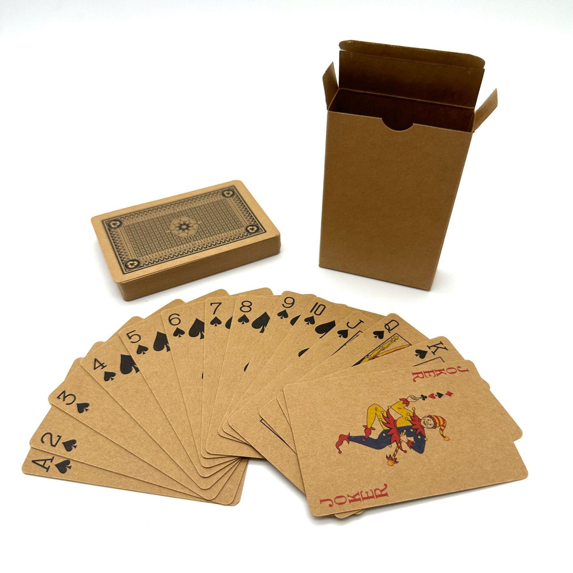 牛皮纸扑克牌
