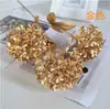 Flores de Simulación para Boda Serie Dorada Hojas de Ginkgo Eucalipto Arreglo Floral para Salón de Bodas Decoración de Pasillo Festival de Primavera Cubo de la Fortuna Flores Artificiales