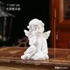 Adornos de decoración de ángel de niña blanca retro nórdico, estatua de yeso de personaje americano, muñeca de escritorio, regalo para pareja