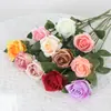 Rosas de Terciopelo Simuladas, Flores Artificiales, Flores para Decoración de Bodas del Día de San Valentín, Cascada de Pared de Rosas al por Mayor