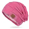 9875 otoño e invierno más terciopelo color mixto Joker gorro de punto de lana cálido moda gorro pullover invierno europeo y americano para mujer transfronterizo