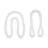 Cuerda de Nylon Resistente al Desgaste de Alta Resistencia Eslinga de Elevación Hebilla en Dos Extremos Hebilla Doble Eslinga de Nylon Blanca Eslinga Redonda