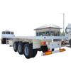 Suministros del Fabricante Remolque Semirremolque de Plataforma Baja de 3 Ejes 60/80 Toneladas Remolque de Plataforma Plana para Transporte de Contenedores de 13m