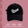 Boné de Baseball com Letra Feminino Rosto Pequeno Aba Larga Rosto Grande Boné Rosa Cabeça Grande Estilo Coreano Versátil Topo Macio