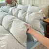 Estilo ins juego de ropa de cama de algodón puro con lunares pequeños juego de cuatro piezas sábana funda de edredón sábana ajustable cama de dormitorio de estudiante juego de tres piezas 3