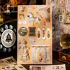 Livro de Adesivos Série Yuxian Mengyuan Tea Talk Estilo Palácio Retrô Francês Material para Diário Adesivos de 20 Caracteres 2 Designs