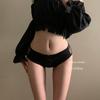 Calcinhas de Cetim Estilo Japonês Zona Turva Meninas Cintura Baixa Renda Sexy Puro Desejo Calcinhas de Algodão Respirável Mulheres