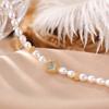 Yilu Plata S925 Plata de Ley Chapado en Oro Aguamarina Perla de Agua Dulce Estilo Palacio Francés Fresco Estilo Ins Pulsera Pulsera