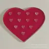 Pegamento para Pestañas Injertadas al por Mayor Tabla de Color en Forma de Corazón 12 Orificios Pegamento Junta de Vidrio Paleta para Uñas y Pestañas