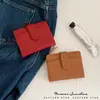 Custo-Benefício! Carteira Feminina Simples com Textura Granulada, Temperamento de Alto Padrão, 80% de Desconto, Vários Compartimentos para Cartão, Porta-Moedas Curto com Zíper