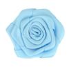 DIY Handmade Ribbon Flower 4,5 cm Poliéster com Flat Rose Flower Head Flower Corpete Jóias Candy Box Flor Decorativa