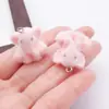 Pingente Fofo de Elefante Flocado 3D Chaveiro Artesanal DIY Pingente para Corrente de Celular Bolsa Acessório de Carro