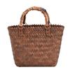 Bolso tejido de verano para mujer 2022, nuevo bolso de moda de gran capacidad para mujer, bolso de paja simple, bolso de cubo portátil