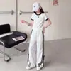 Conjunto de Verano para Niñas, Estilo Delgado, Nuevo Modelo 2026, Conjunto Deportivo de Dos Piezas con Manga Corta y Shorts Estilo Coreano para Niñas Mayores, Elegante Conjunto de Dos Piezas