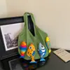 Bolsa tejida de gran capacidad para mujer, nuevo diseño de moda 2026, estilo nicho, bolso de hombro versátil, casual y ligero, perfecto para llevar bajo el brazo