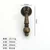 Jingmao Hardware Decoración para el Hogar Anillo Estilo Europeo Anillo de Elevación Negro Anillo para Cajón Anillo de Tirador de un Agujero Manija para Puerta de Gabinete