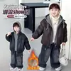 Ropa de Invierno para Niños Chaqueta con Forro Polar Chaqueta de Cuero 2026 Nueva Chaqueta Gruesa de Algodón para Niño Abrigo de Algodón Cálido para Bebé