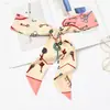 Lenço pequeno feminino de cetim fita média primavera, outono e inverno Coreia do Sul novo cinto lenço longo lenço fino estreito gravata cinto de bolsa