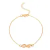 Pulseira transfronteiriça novo Amor Infinito design de personalidade e temperamento senso de design Diamante entrelaçado pulseira de 8 palavras feminina estilo ins pulseira moda