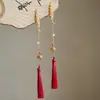 Estilo Antigo Borla Borla Crianças Grampo de Cabelo Saudações de Ano Novo Festivo Versátil Novo Chinoiserie Acessórios de Roupa Clipe de Sino