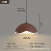 Lustre de restaurante estilo vintage, pendente longo para balcão de bar na cor nogueira, lâmpada UFO criativa e única para mesa de jantar casagd