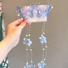 Acessórios de Cabelo Infantis Estilo Antigo, Presilha de Cabelo Borboleta Super Fada Princesa, Novo Modelo 2026, Enfeites de Cabelo Trançados com Flores Dinâmicos e de Conto de Fadas para Meninas