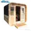 Ventas Directas de Fábrica luz cuadrada onda roja cedro rojo Ocio exterior sala de vapor seca sala de sauna Villa desintoxicación energía del hogar Casa