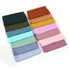 Chiffon 110 x 110cm Quadrado Grande Transfronteiriço Cor Sólida Pérola Chiffon Lenço Lenço Quadrado Malaio Cobertura de Cabeça
