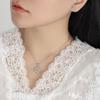 Cosas buenas de otoño e invierno transfronterizas traje de copo de nieve serie de invierno cadena para la clavícula de lujo ligero joyería de moda de Navidad Año Nuevo regalo