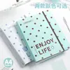Carpeta de Anillas Anuales de Cuatro Estaciones Bolsa para Archivos Carpeta Transparente con Inserto Bolsa de Almacenamiento Estilo Americano Fina y Crujiente Carpeta de Almacenamiento