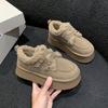 Zapatos Birkenstock de Suela Gruesa para Mujer, Zapatos de Algodón Cálidos con Forro de Felpa, Botas de Nieve para Mujer, Nuevos Zapatos Peludos Birkenstock de Invierno 2026, Mocasines