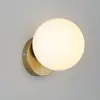 Lámpara de noche interior creativa 15 cm vidrio blanco lechoso moderna simple lámpara de pared para pasillo entrada lámpara de Zhongshan