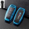 Funda de llave de metal de fibra de carbono real para BYD BYD Dolphin Yuan Qin plus Song plus funda de llave de coche