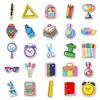 50 Piezas de Pegatinas Creativas de Graffiti para Papelería Variada Pintadas a Mano, Libros, Lápices, Despertadores, Pegatinas Decorativas No Repetitivas, Transfronterizo