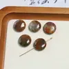 Contas de Pedra Natural Irregular Geométricas Formato Oval Quadrado Redondo com Furo Vertical para Brincos Pulseira Acessórios