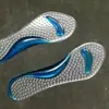 Palmilhas de Amortecimento Coloridas Transparentes de PU com Arco de Massagem para Salto Alto