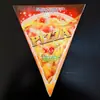 Caixa de Pizza Triangular Caixa de Pizza 9 Polegadas Caixa de Embalagem Caixa de Papel para Pizza Caixa de Pizza Triangular com Cantos Cortados