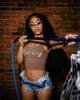 Novo Estilo Transfronteiriço Hot Girl Slim Sexy Letra Strass Costas Bonitas Regata Racerback Top Versátil Emagrecedor Y2K