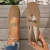 Transfronterizo punto tamaño grande~Zapatos Mary Jane de punta cuadrada a bloques de color tejidos para mujer, disponibles en colores retro suaves, zapatos sencillos para todas las estaciones