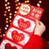 Novos Envelopes Vermelhos Dobráveis para Feliz Ano Novo, Pacotes Vermelhos Criativos de Véspera de Ano Novo com Senso de Cerimônia para o Festival da Primavera