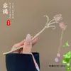 Grampo de Cabelo com Borla Estilo Antigo para Mulheres 2025 Novo Novo Grampo de Cabelo Chinoiserie Grampo de Cabelo Adorno de Cabeça Acessórios para Cheongsam Acessórios de Cabelo Chinoiserie