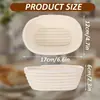 Cesta de fermentação de pão de Rattan tigela de fermentação estilo europeu tecelagem de rattan indonésio cesta de armazenamento de tecelagem manual de pão europeu natural