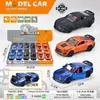 Coche de Aleación para Niños Modelo de Coche Tirar Hacia Atrás Sonido y Luz Apertura de Puerta Simulación Vehículo Todoterreno Coche de Escalada Coche de Carreras Coche Deportivo Juguete