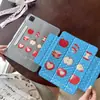 Funda Protectora para Tableta Apple iPad Ins con Lunares Manzana Roja Mini7 con Ranura para Lápiz Adhesivo Lateral Air Separación Pro