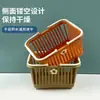 Cesta de Armazenamento Mini Fofa para Mesa Organizador de Material Escolar Estudante Caixa de Armazenamento Cesta de Armazenamento Portátil Loja de Dois Reais Loja de Departamento Atacado