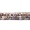 Linha cinza fosca ágata 4 6 8 10 12mm acessórios de jóias linha cinza ágata contas soltas