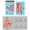 Adesivos de Natal, adesivos de vidro de floco de neve de cristal de gelo, produtos populares transfronteiriços da Amazon, adesivos eletrostáticos de Papai Noel de desenho animado
