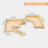 Jaula para Hámster Modificada en una Villa de Lujo de Madera Maciza de Dos Pisos con Doble Capa, Escaleras, Juguetes Planos, Plataforma para Hámster Dorado
