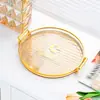 Prato de Frutas Multicamadas Estilo Luxo Leve, Prato de Bolo Criativo Nórdico para Casa, Suporte de Sobremesa para Mesa de Centro de Sala de Estar, Suporte para Lanches de Chá da Tarde